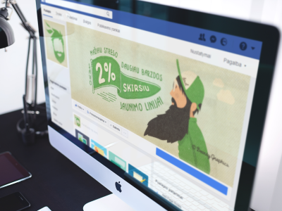 Facebook Timeline Cover Image artwork beard campaign cover facebook green illustration retro type vintage youth