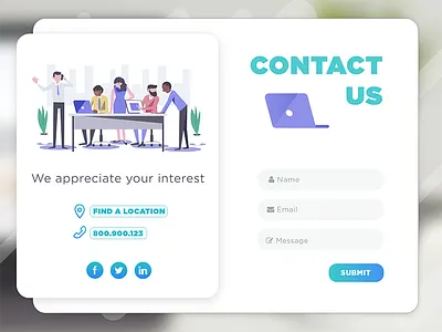 #DailyUI #028 | Contact Us 028 contact dailyui design form ui us