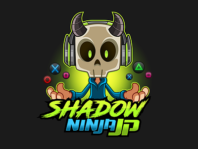 Character design - ShadowNinjaJP cartoon character character design drawing gamer gaming mascot mascot design streaming twitch video game