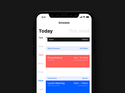 DailyUI #71: Schedule calendar daily ui dailyui events meeting schedule