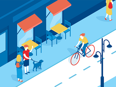 isometric illustrations art colore editorial illustration