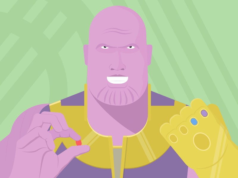 Thanos avengers fan art gif marvel thanos