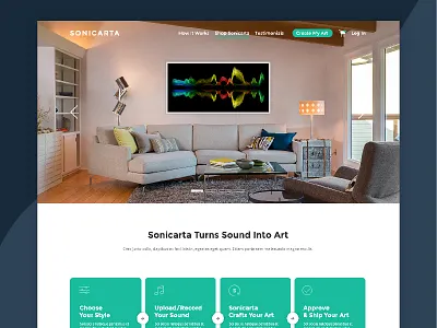 Sonicarta design ui ux web