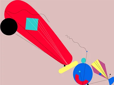 Broken Orchestra 2 abstract colour design flat illustration shape vector