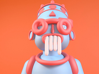 Dioses México 3d design illustration