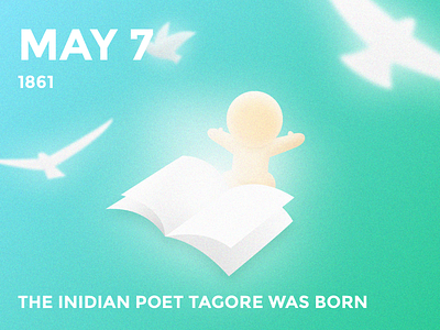 #Daily Tagore bird bolo book cute daily green history illustration tagore