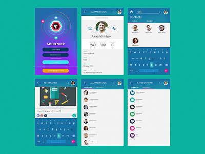 Corporate messenger UI corporate messenger design messenger ui ui design