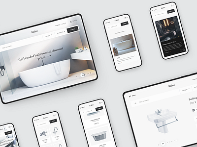 Kairo. Adaptations adaptive bathroom baths mobile modern motions shop store ui ux