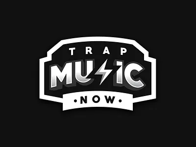 Trap Music Now bolt brand logo logotype mascot music trap