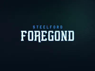 Steelford Foregond caligraphy esports font game gaming sports team type typography