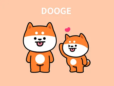 Dooge animal cartoon character dog