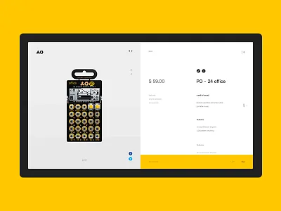 teenage engineering. design desktop e commerce grid minimal ui ux web website white