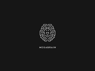 Megabrain Logo brain logo m monogram