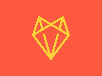 Parcel Den fox icon logo paper plane