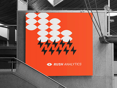 RUSH ANALYTICS analytics eye flash flashlight orange rush search speed