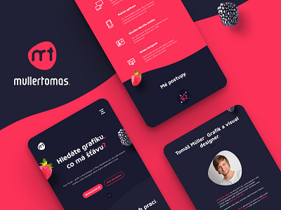 My responsive portfolio design graphics juicy portfolio responsive strawberry web website