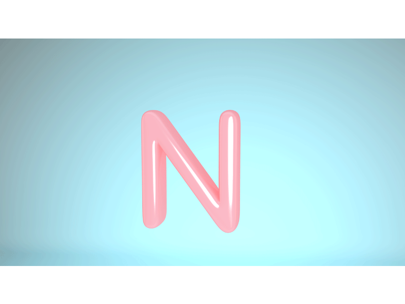 36DaysOfTypeN 36daysoftype 3d animation c4d motion n typo