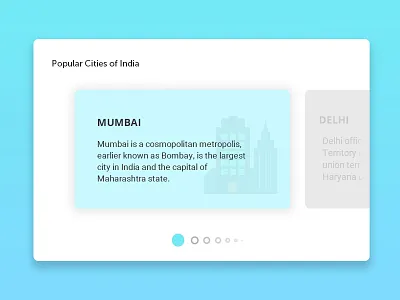 Simple and clean card slider made with photoshop cards content presentation slider ui design web design