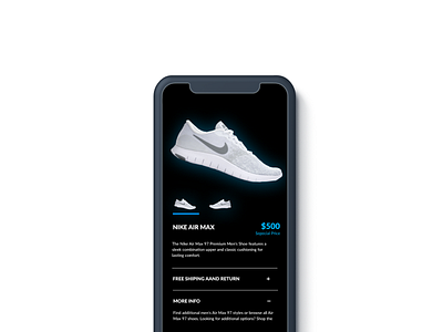 Daily UI #012 E-Commerce Shop (Single Item) app dailu ui ecommerce ios iphonex ui ux shop product