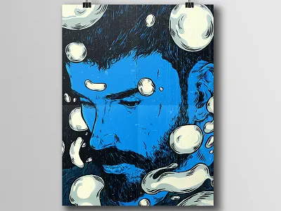 Strange Entity digital drawing editorial illustration ink people portrait