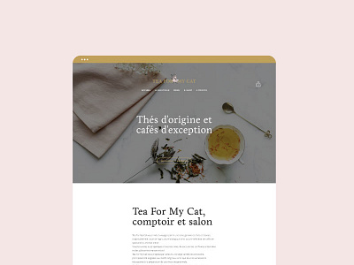 Tea For My Cat Website brand coffee brand coffee shop logo tea brand tea room tea shop website