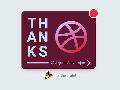 Debut Shot debut dribbble invited thanks