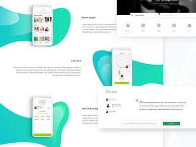 web page for local services clean design interface minimal site typography ui user web windows