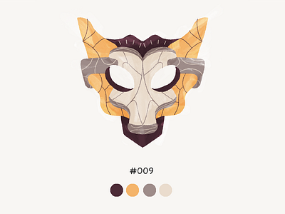 Masked Nine color design illustration mask