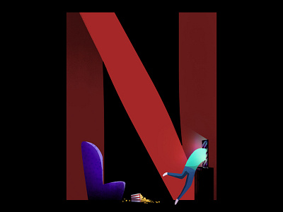 N 36daysoftype cintiq daredevil n netflix photoshop series stranger strangerthings things wacom