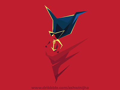 Red Tornado - Justice Society of America art comics dc comics dribbble illustrator invite justice league minimal poster red superhero