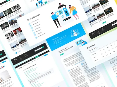 Web service about writing papers clean illustrations minimal pages product design service service interface ui design ux design web web site
