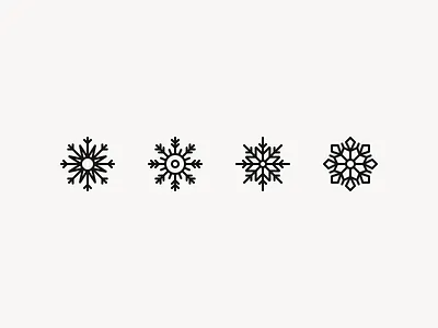 Snowflakes christmas cold icons snowflakes symmetry winter
