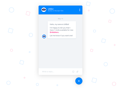 UXBot Chat bot chat chat bot fevialmeida machine. message ui design ux uxbot