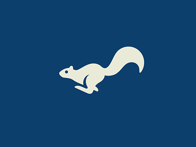 Running Squirrel animal pet cute fun funny dynamic jump game motion illustrative illustration logo identity mark symbol nature zoo run running silhouette gestalt speed fast squirrel tail