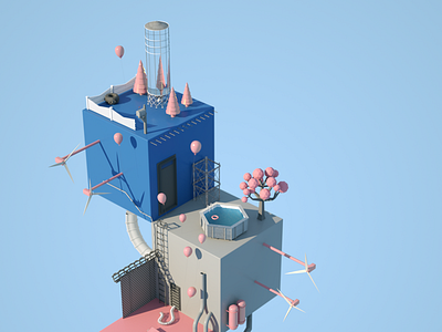 Cubeland c4d tiny