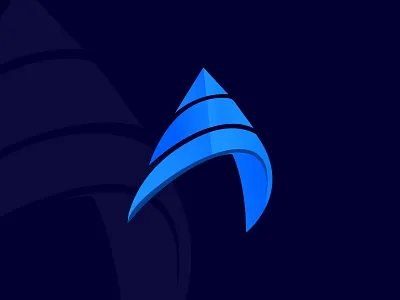 modern letter A logo