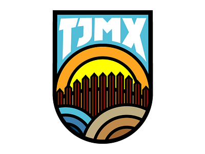 The Border badge design tijuana