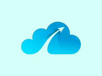 Creative 3D Cloud Logo 3d arrow brand cloud concept creative data icon launch logo modern storage