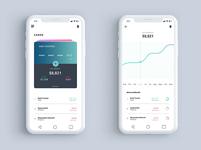 Exploration Finance UI App Design 1 finance app iphone iphone x ui app white