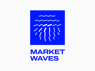 Market, Waves, Flow Field, Noise - Logo design, branding abstract branding flow graphic design icon illustration lettering logo logotype market minimalist modern noise simple typography ui waves