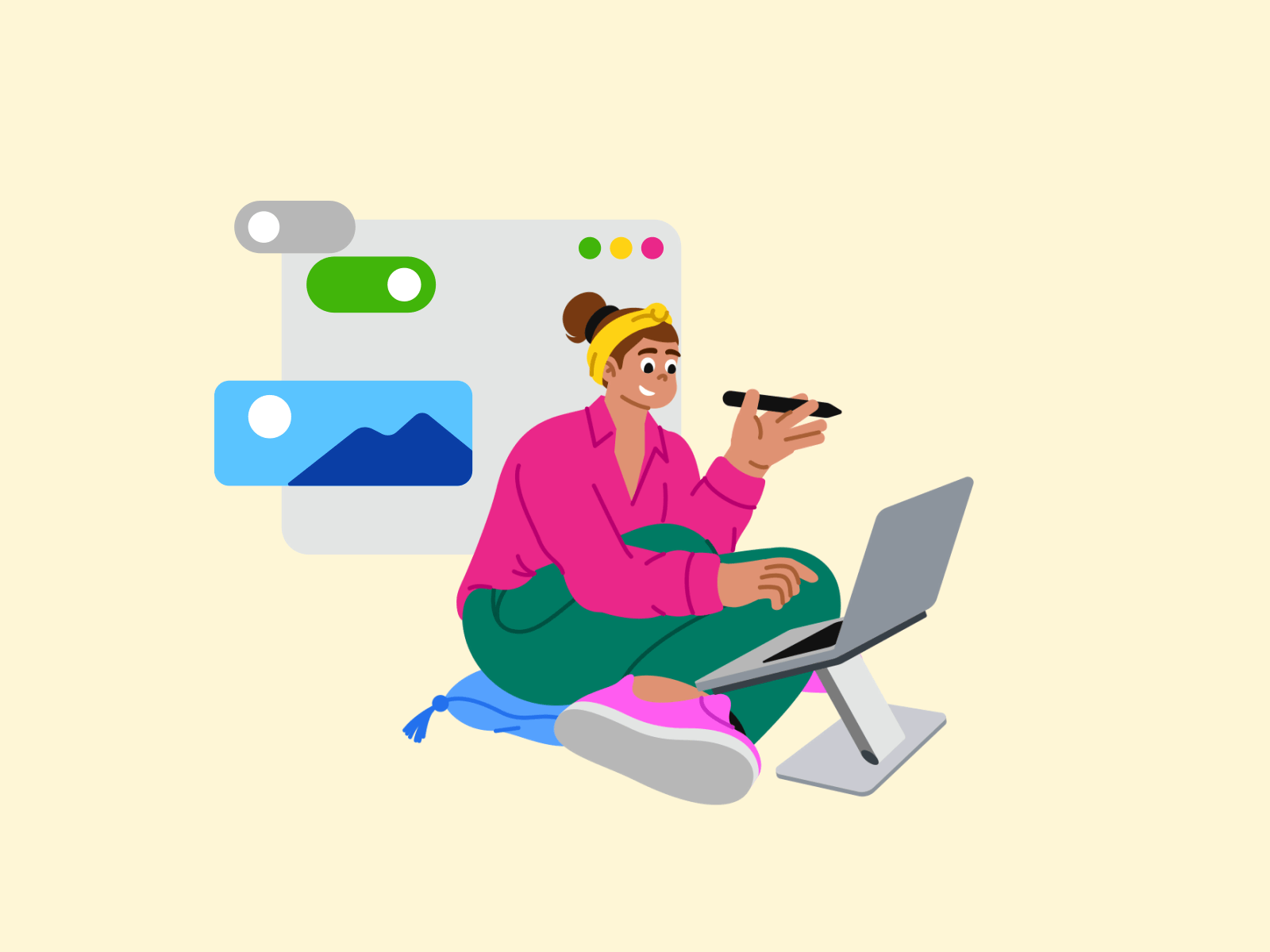 woman-working-on-website-layout