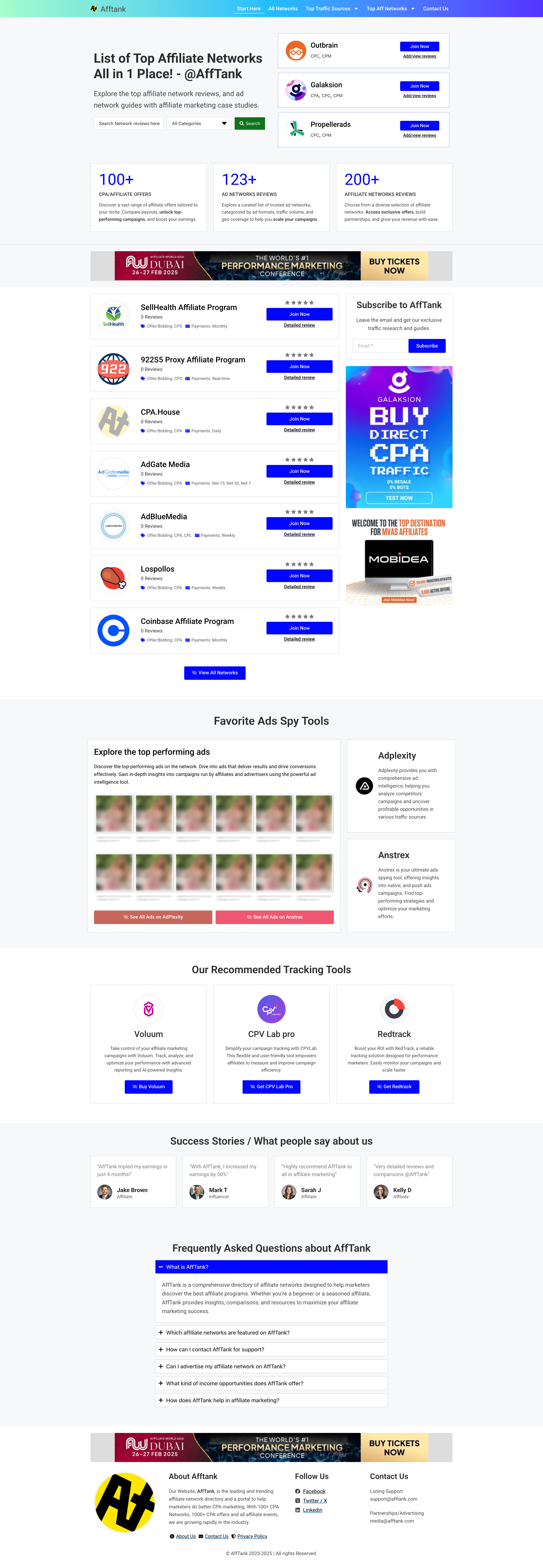 Full Website Design - AffTank (Directory Business)