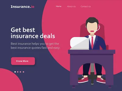 The Color Trilogy abovethefold insurance insurance abovethefold ui design