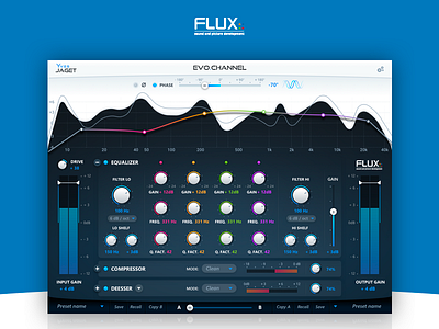 Flux:: Evo.Channel audio compressor deesser equalizer music plugin sound