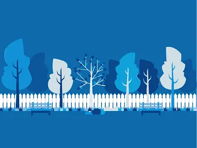 Backyard garden landscape background backyard design flat garden illustration landscape minimal summer