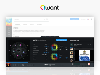 Qwant Music Player audio browser desktop music play player song