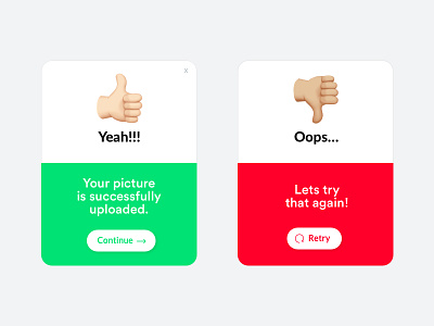 Daily UI #011 / Flash Message app cards dailyui design error flash message success