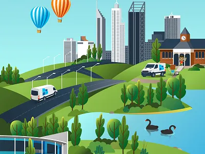 Stott Hoare Website Illustration australia event illustration illustration illustrator perth vector illustration