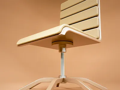 Office Chair 3d aluminium c4d chair design furniture leather octane office product render
