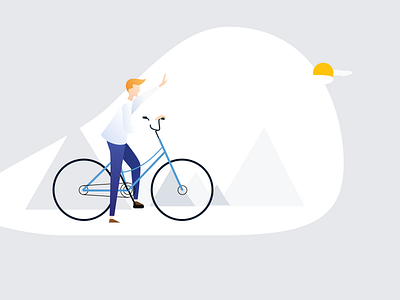 Hey, Travel. Modified! bicycle illustration life